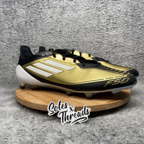 Adidas F50 Pro Messi FG Soccer Cleats Size 13 Men Black Gold JI2502 - Picture 3 of 9